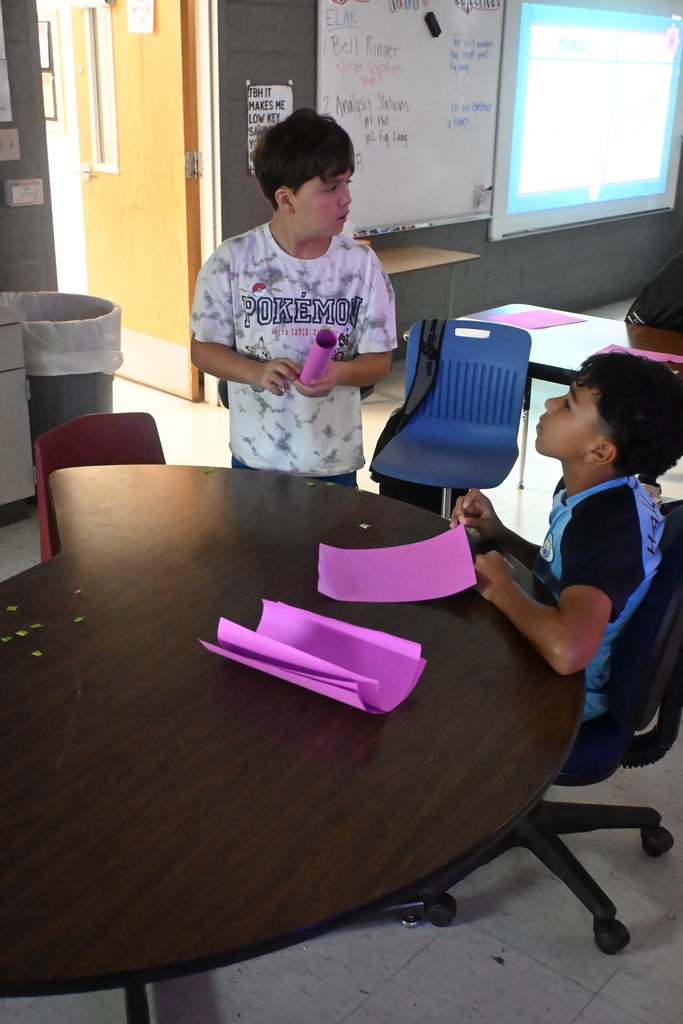 students working on project
