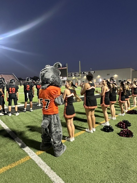 cheerleaders at game