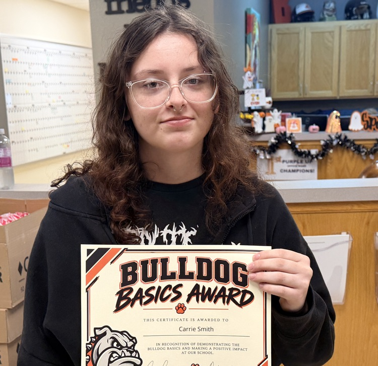 BHS students received Bulldog Basics Awards.