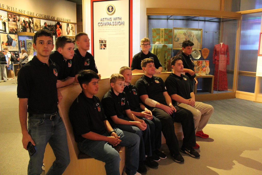JROTC took a Curriculum In Action field trip to the Pres. George W. Bush Museum in Dallas.