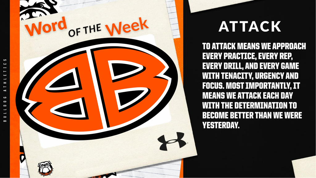 The word of the week is attack!