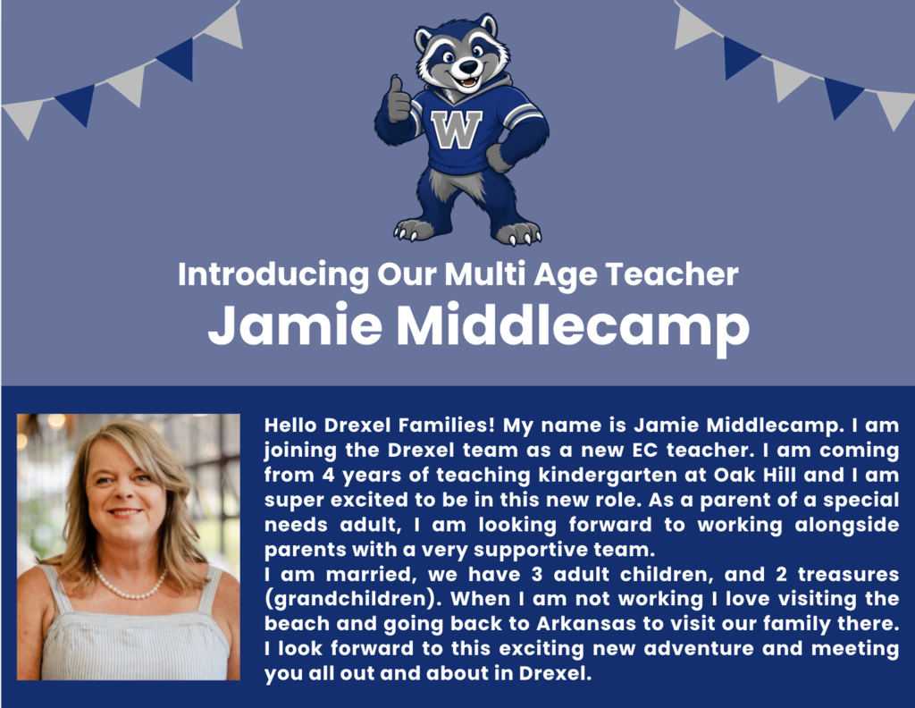 Picture of our new Multi Age Teacher