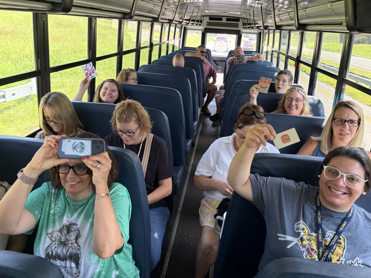 teachers on a bus