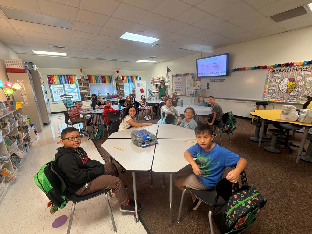 Students practicing back to school procedures and expectations.