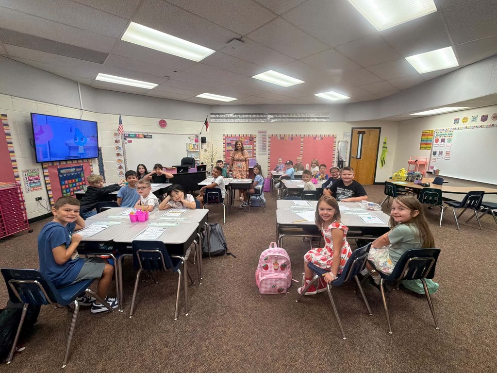 Students practicing back to school procedures and expectations.