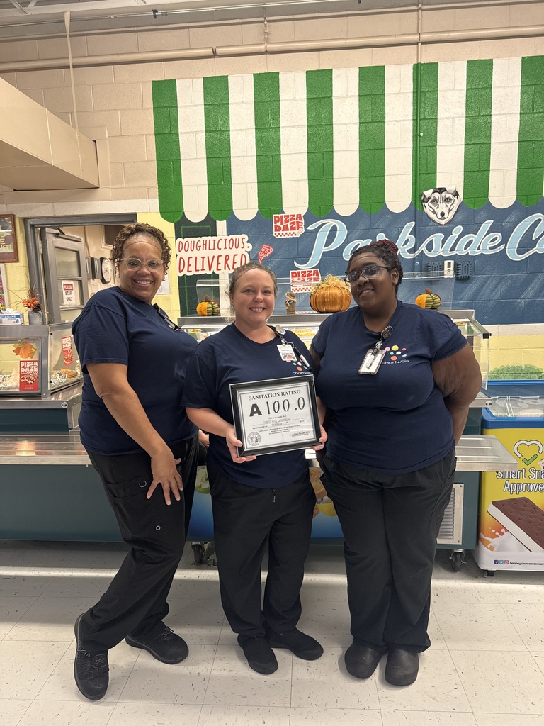 cafeteria staff with 100 sanitation score