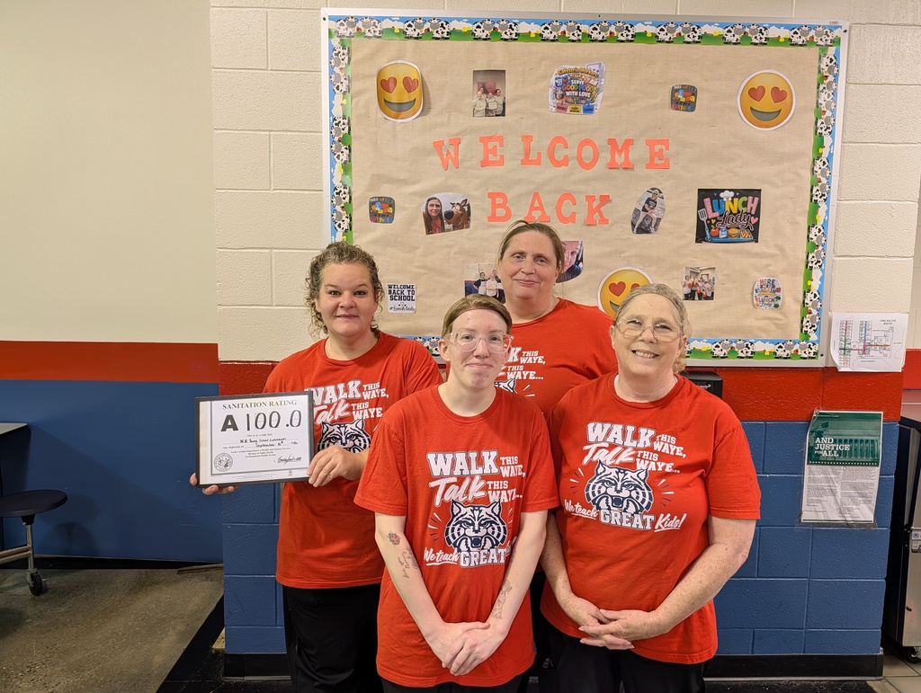 cafeteria staff with 100 sanitation score
