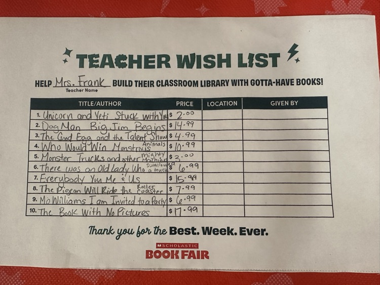 wish list