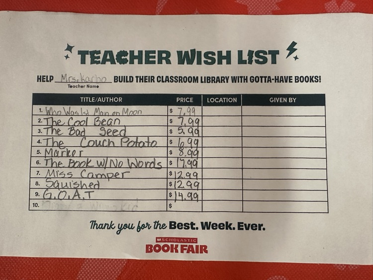 wish list