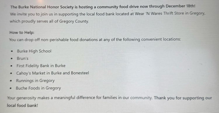 Burke National Honor Society