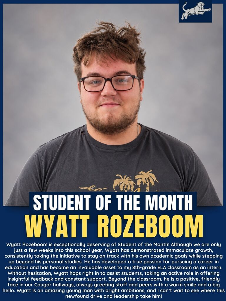 Wyatt HS Student of the Month