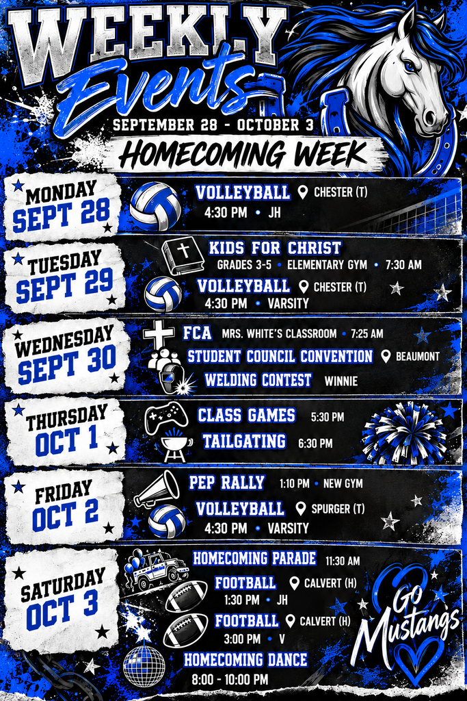 Weekly events