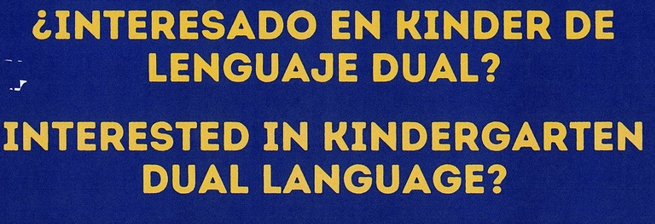 Dual Language Kindergarten Information Night