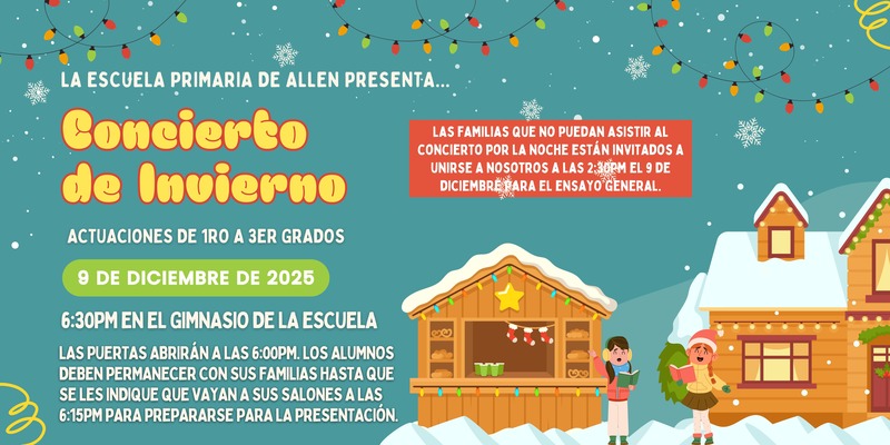 allen winter concert flyer