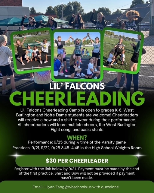 Lil Falcons Cheerleading camp