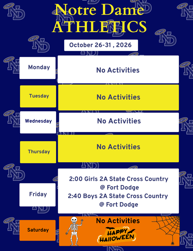 ND Events for the week