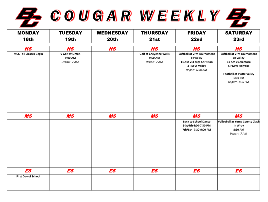 Cougar Weekly