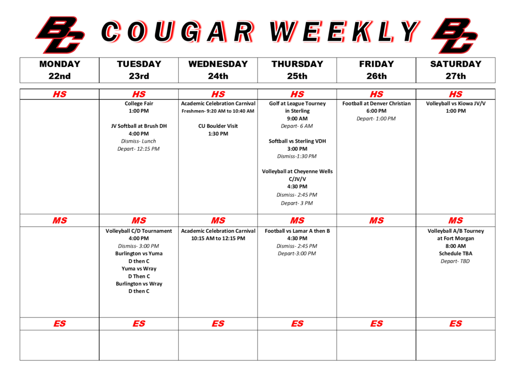 Cougar Weekly