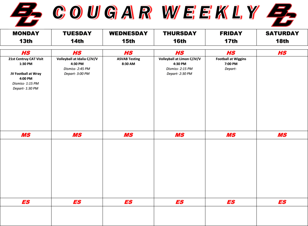 Cougar Weekly
