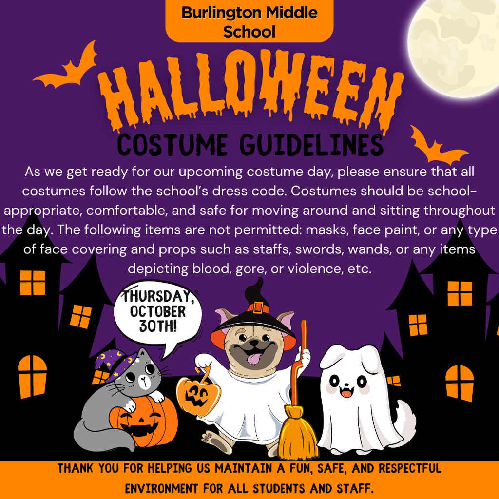 BMS Halloween costume guidelines