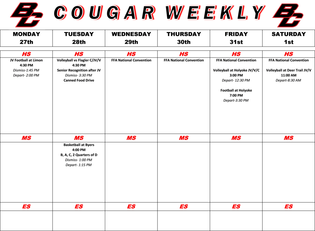 Cougar Weekly