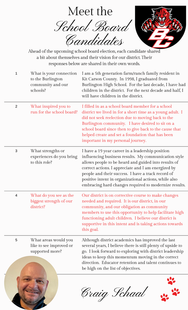 Interview with Craig Shaal for a school board position