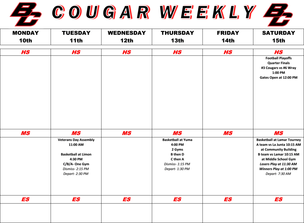 Cougar Weekly
