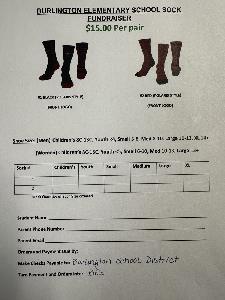 Fundraiser flyer for socks