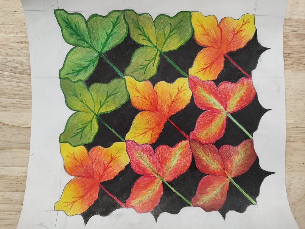 A tessellation of leaves