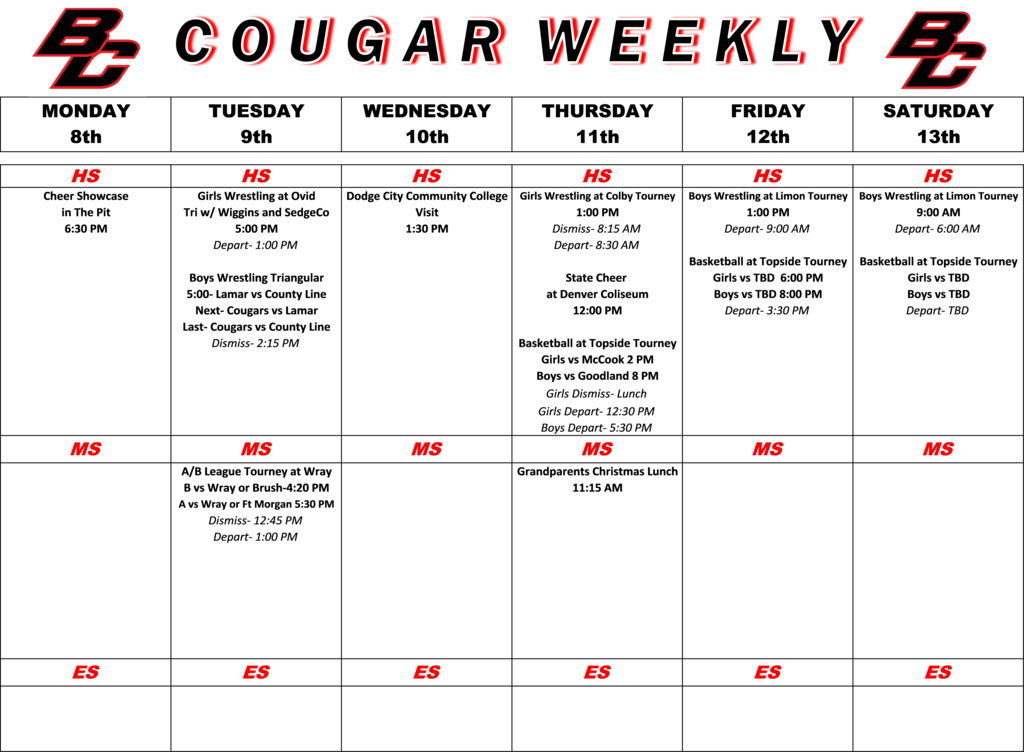 Cougar Weekly