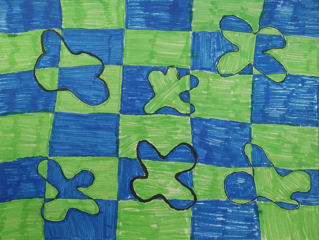 Student marker drawing