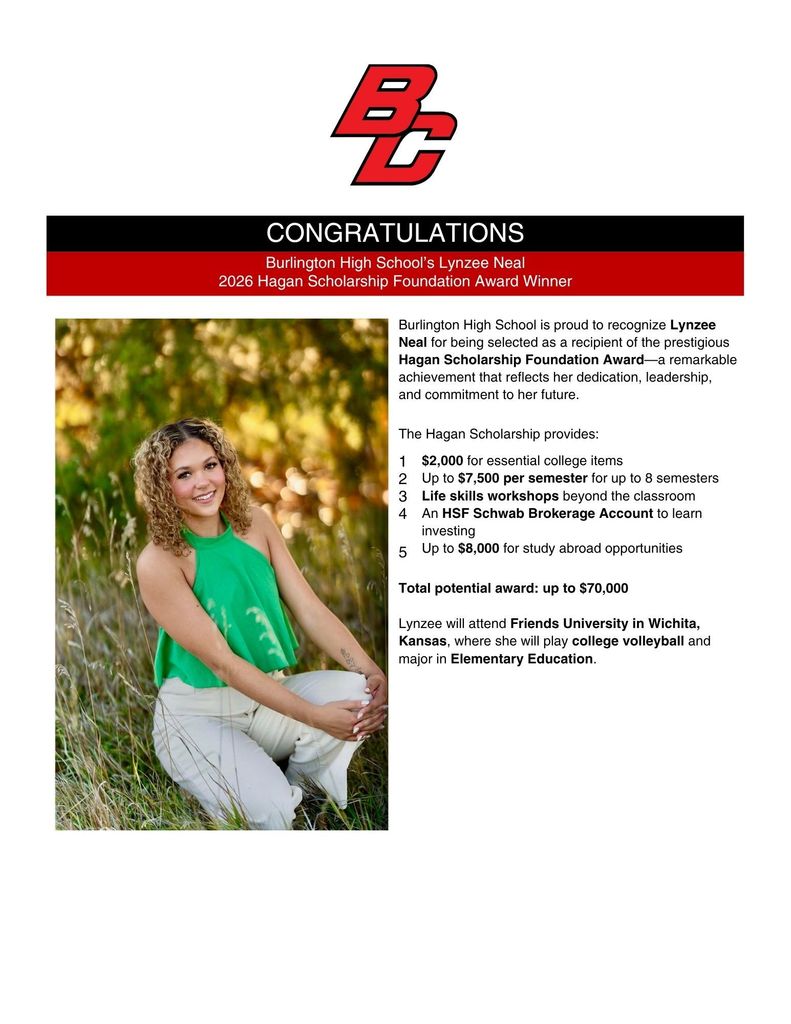 Lynzee Neal- Hagan Scholarship Winner