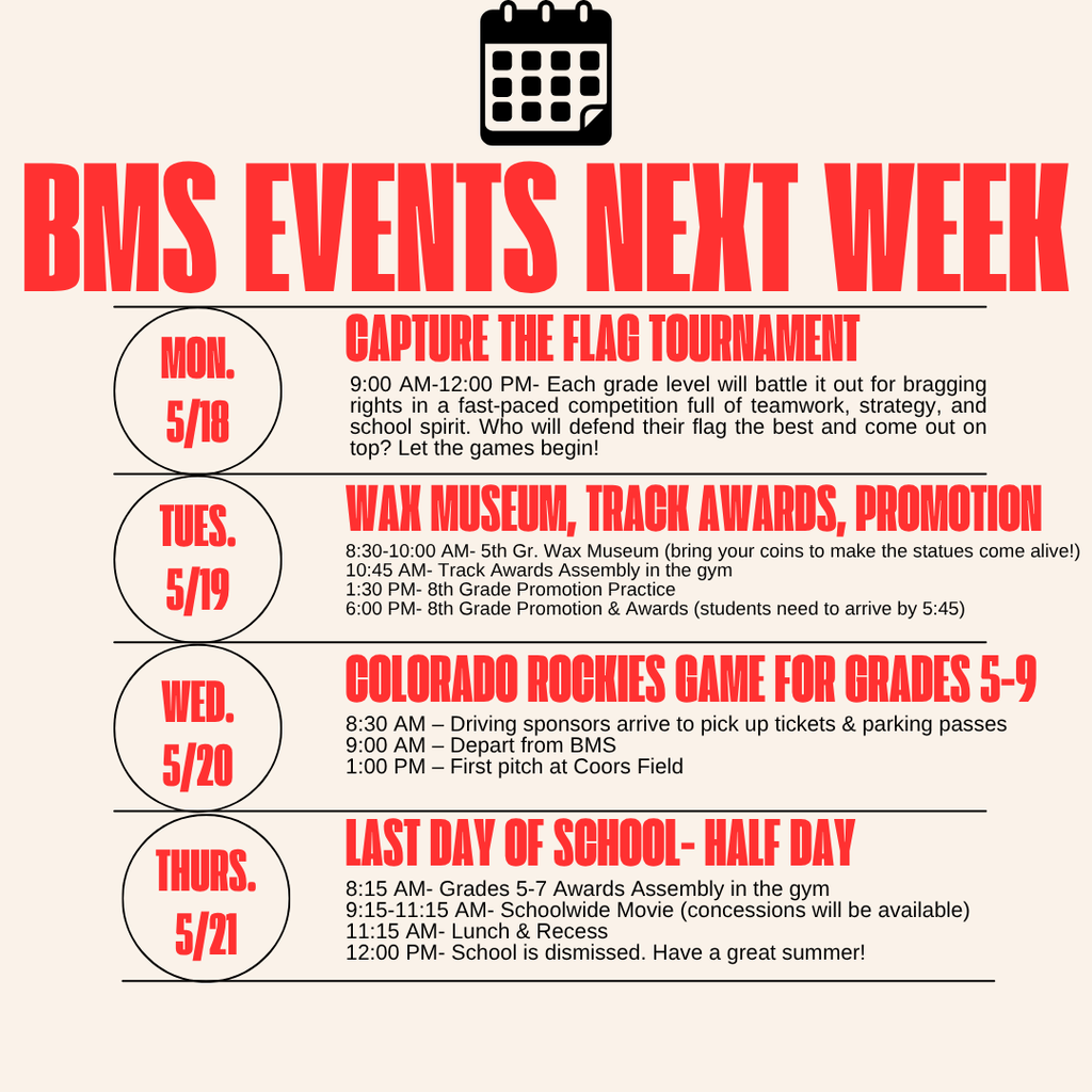 bms events next week