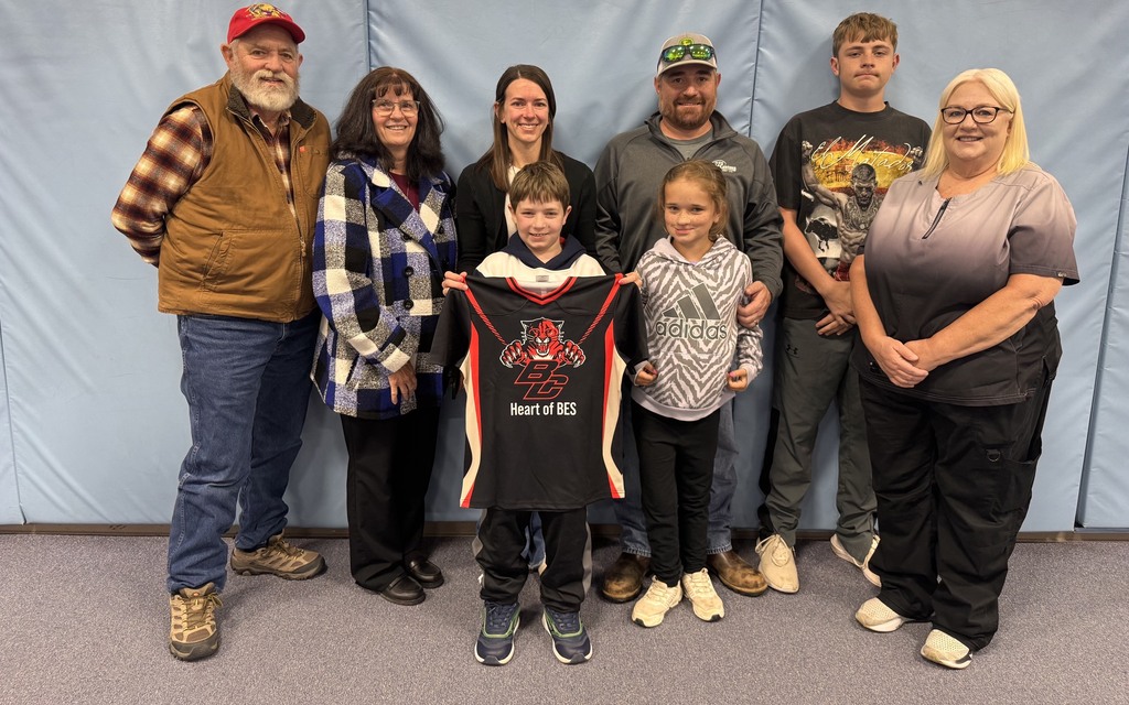 Family of the student who got an award