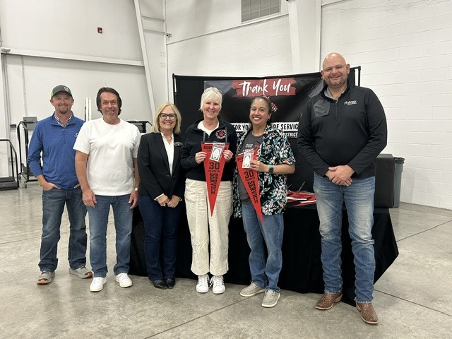 Employees who have reached their 30 year milestone.