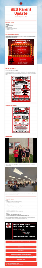 Parent Newsletter 9.28.26
