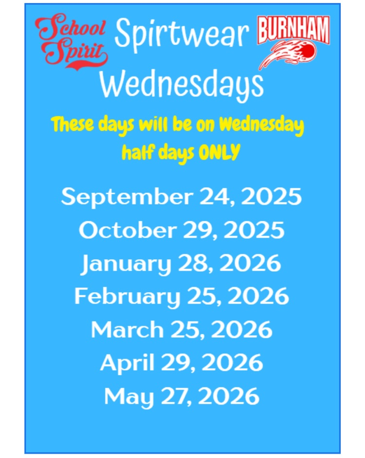 spirit wear Wednesday 
