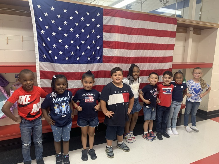 kinder red white and blue