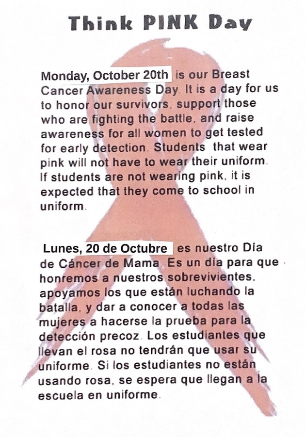 Think Pink day