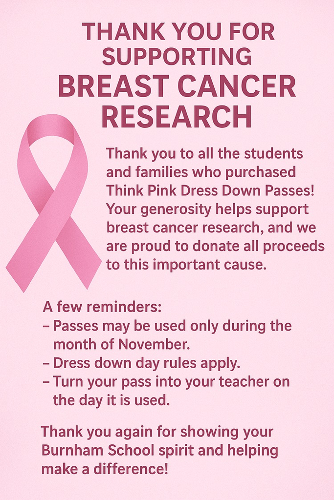 Think Pink thank you 