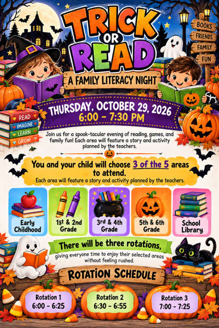 Will Rogers Elementary Trick or Read