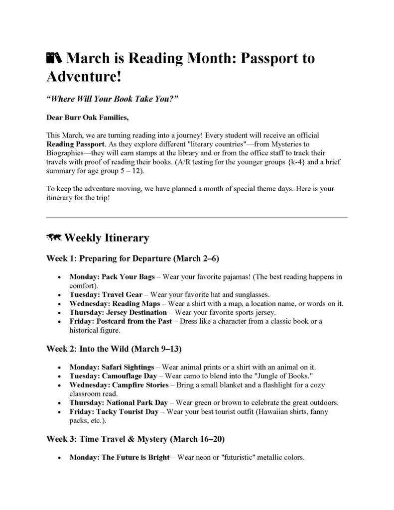 March is reading month 2