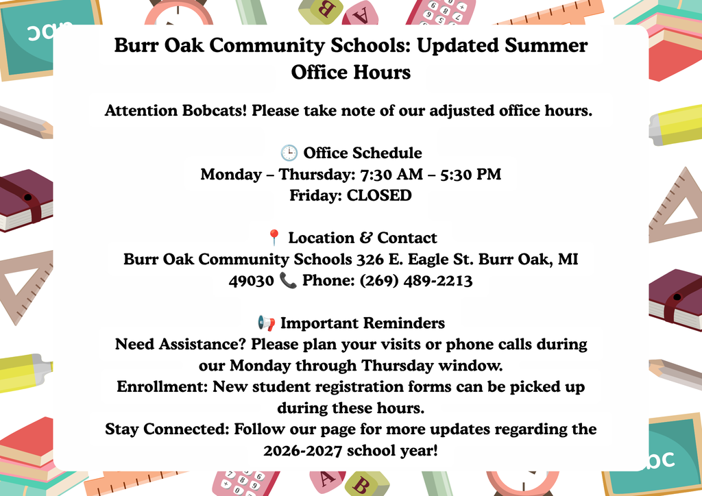 Summer office hours