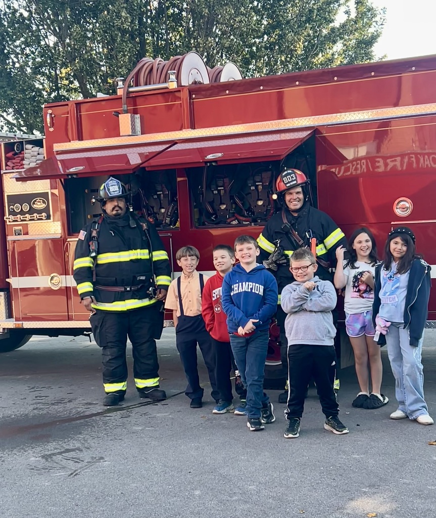 Students had a visit from the Fire Department
