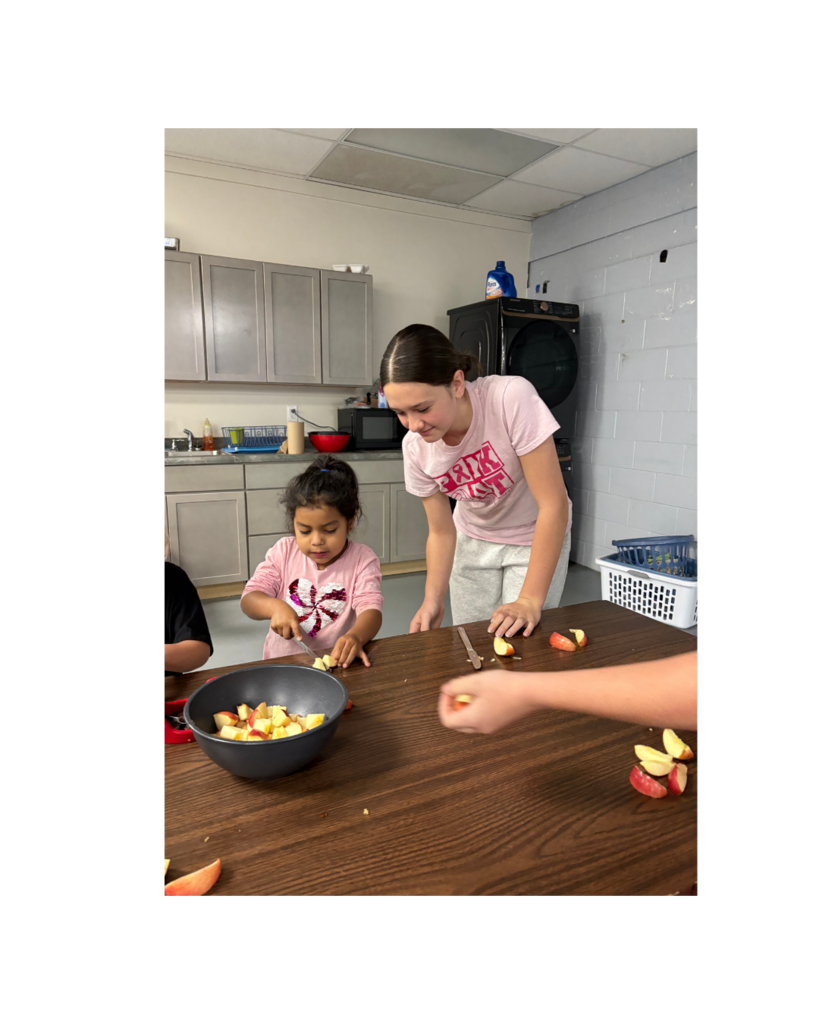 Mr. Rick's 8th grade class had help from the Kindergarteners!