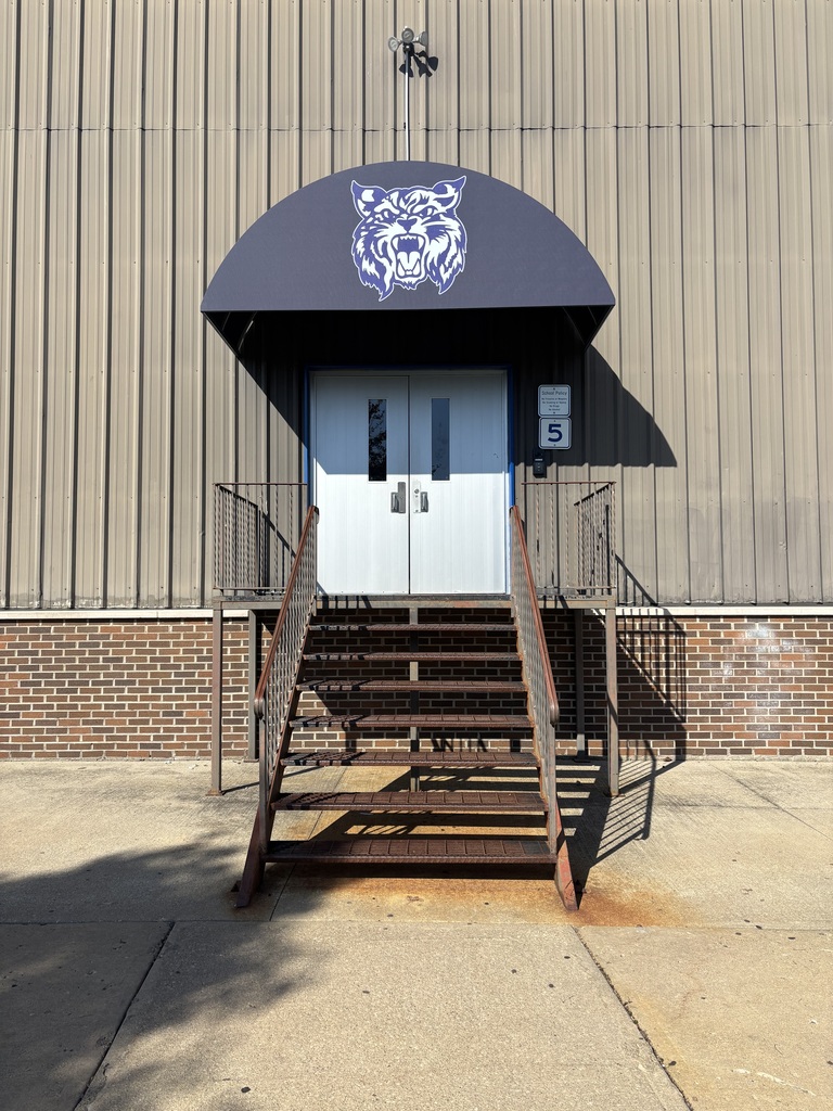Middle School building awning