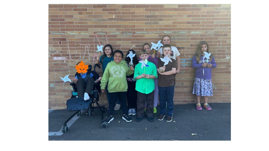4th graders made windmills
