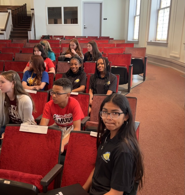 choir students waiting to start