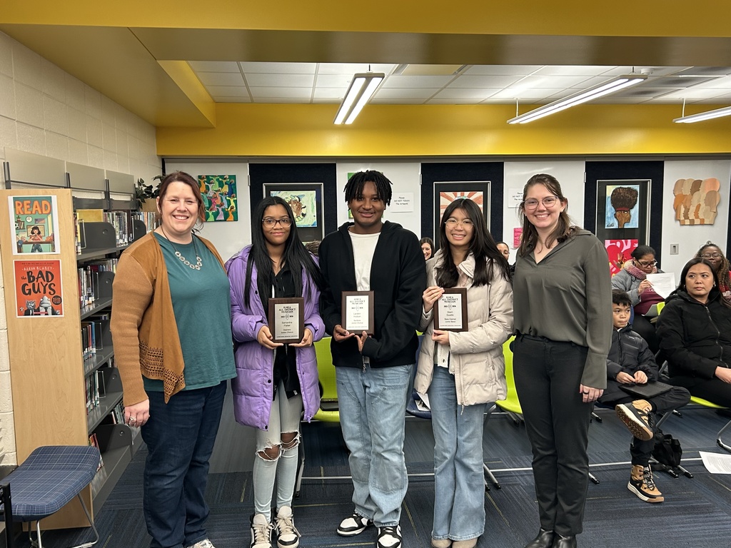 Students with Choir Director Mrs. Brockman and Band Director, Ms. Lancor