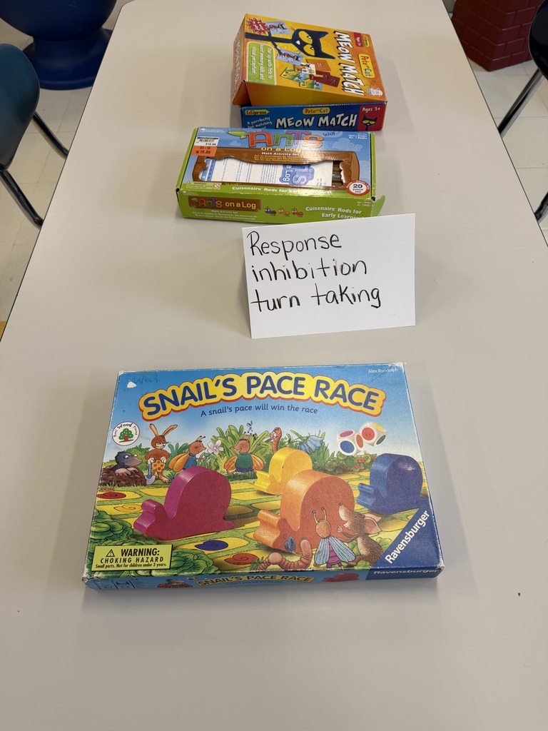 Working on Response Inhibition, turn taking, and building social skills through game playing. 